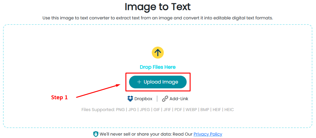 Step 1 (Upload)